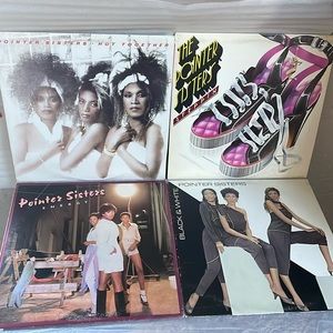 4 Record Set Pointer Sisters Energy, Black & White, Hot Together, Steppin